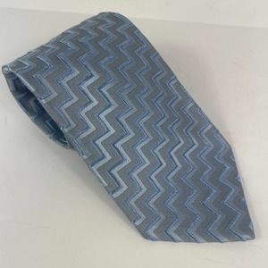 Ermenegildo Zegna ZigZag Neat Striped Silk Necktie